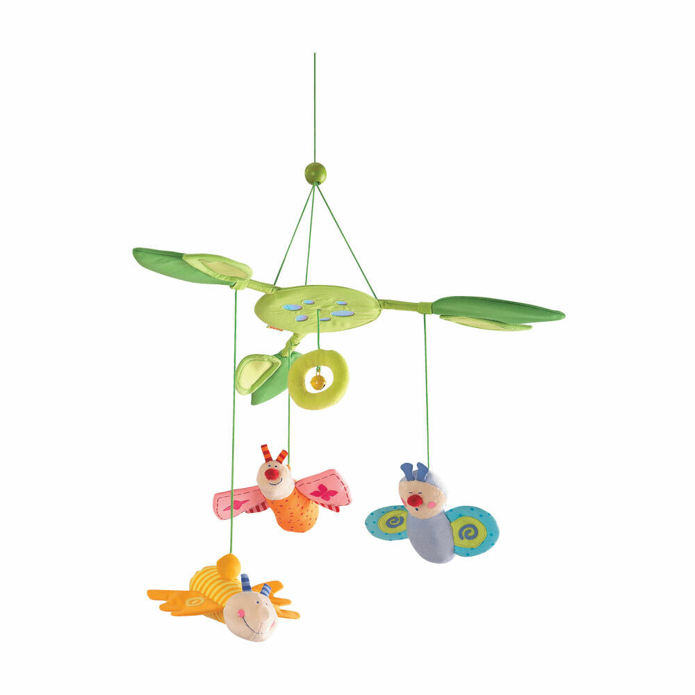 HABA Mobile Flower Butterfly, Sleep Aid, Cuddly Toy, Butterfly Mobile, 3735