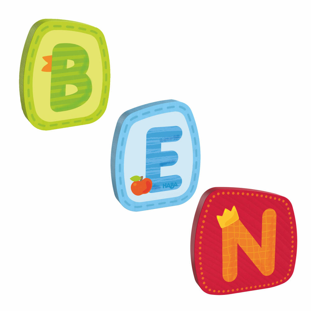 HABA wooden letters, name Ben, letters, door sign, wall, decoration, children's room, child, baby