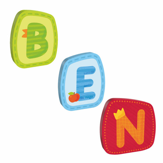 HABA wooden letters, name Ben, letters, door sign, wall, decoration, children's room, child, baby