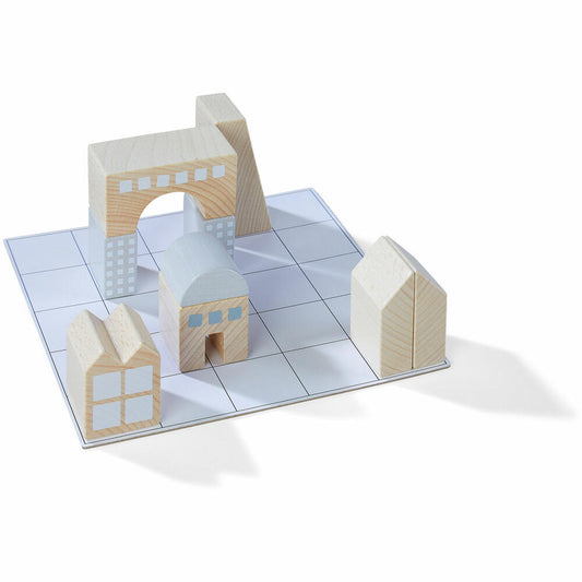 HABA Legespiel Logikbaumeister, Bausteine, Kinderspiel, 3D-Legespiel, Kinder, ab 5 Jahren, 306313