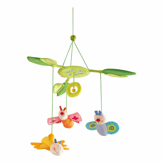 HABA Mobile Flower Butterfly, Sleep Aid, Cuddly Toy, Butterfly Mobile, 3735