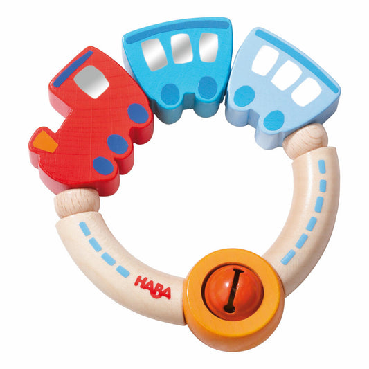 HABA Greifling Bimmelbahn, Holzgreifling, Babyspielzeug, Spielzeug, Holz, 3871