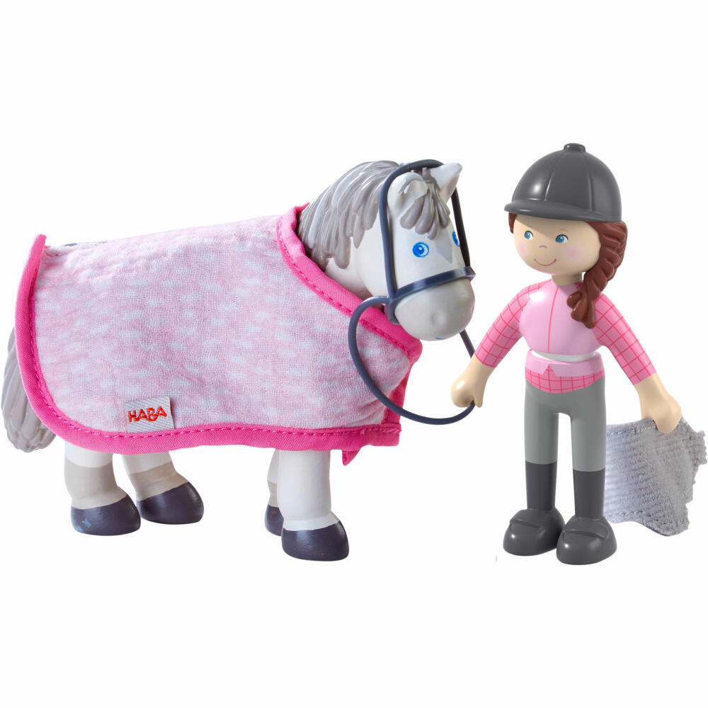 HABA Little Friends - Reiterin Sanya und Pferd Saphira, Spielfiguren, Pferdewelt, 306168