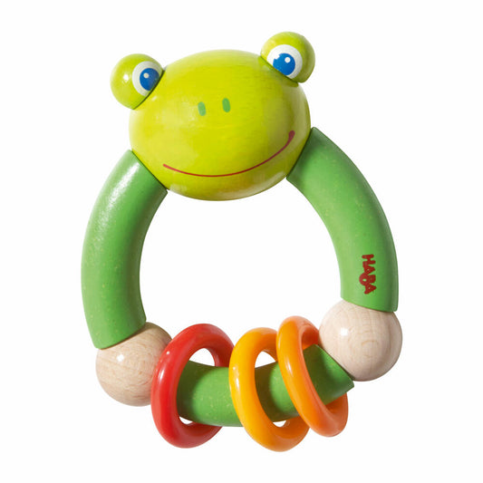 HABA Greifling Quakefrosch, Baby Spiele, Babyspiele, Greifspiel, Motorikspielzeug, Spielzeug, 5189