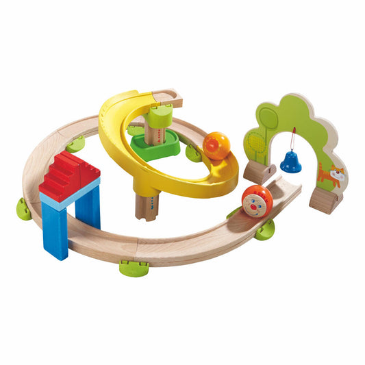 HABA Kugelbahn Kullerbü Kringelbahn, 26-tlg., Murmelbahn, Kugel Bahn, Murmel, Spielzeug, 300439