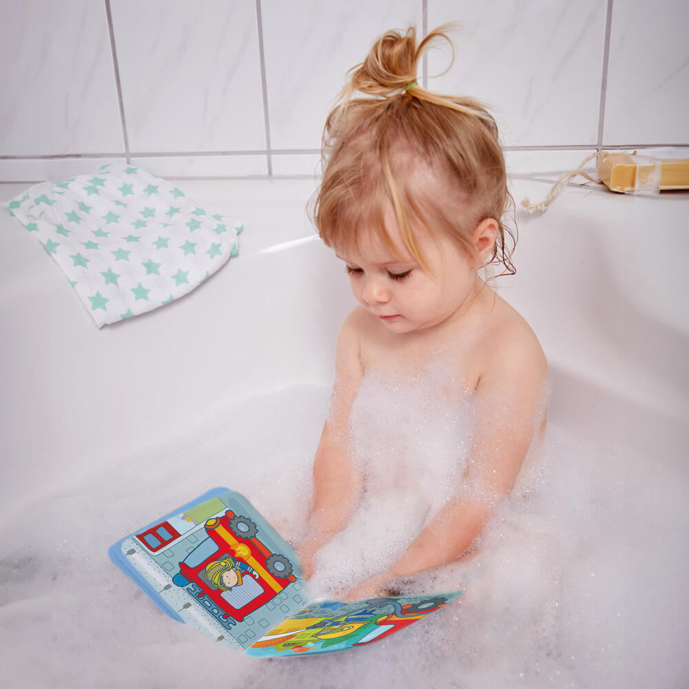 HABA Magic Bath Book Fire Brigade, Bath Toy, Play Book, Children, Toys, from 18 months, 2011704001