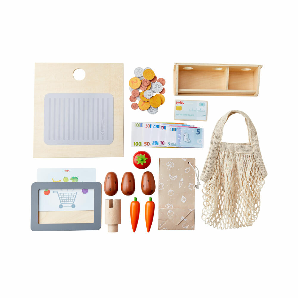 HABA Creative Play 3 in 1, Spielküche, Kaufladen, Werkstatt, Kinder Spielzeug, ab 3 Jahren, 2011830001
