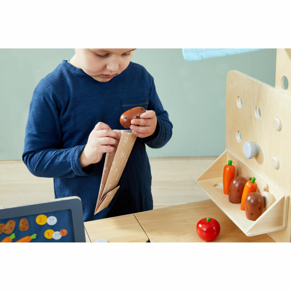 HABA Creative Play 3 in 1, Spielküche, Kaufladen, Werkstatt, Kinder Spielzeug, ab 3 Jahren, 2011830001