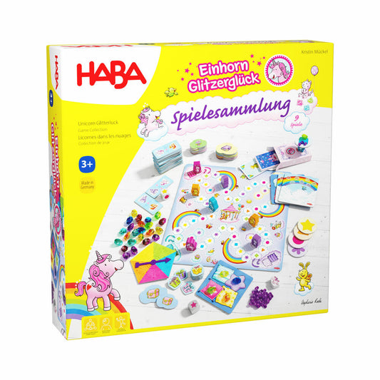 HABA Unicorn Glitter Luck - Game Collection, Children's Game, Children's Games, from 3 years, 2010879001