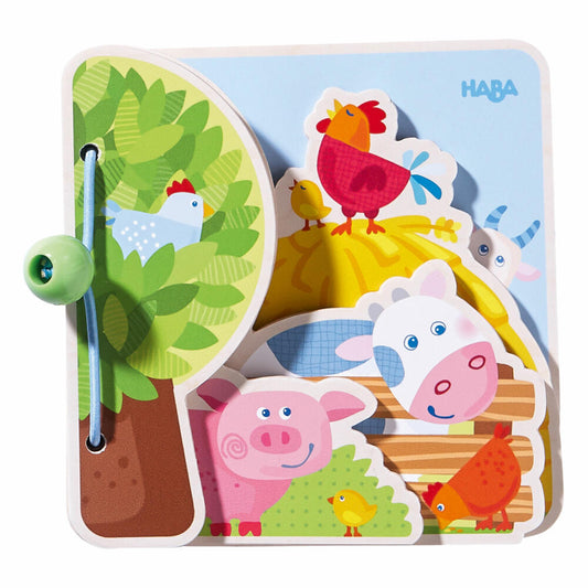 HABA Babybuch Bauernhoffreunde, Bilderbuch, Baby Buch, Kleinkindbuch, Spielzeug, 300556