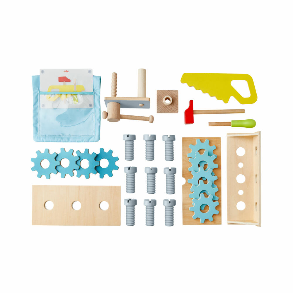 HABA Creative Play 3 in 1, Spielküche, Kaufladen, Werkstatt, Kinder Spielzeug, ab 3 Jahren, 2011830001
