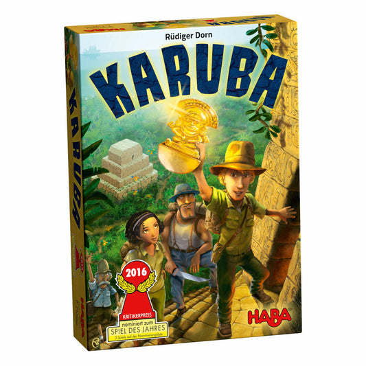 HABA Karuba, Legespiel, Familienspiel, Gesellschaftsspiel, Schatzsuche, Spielzeug, 300932
