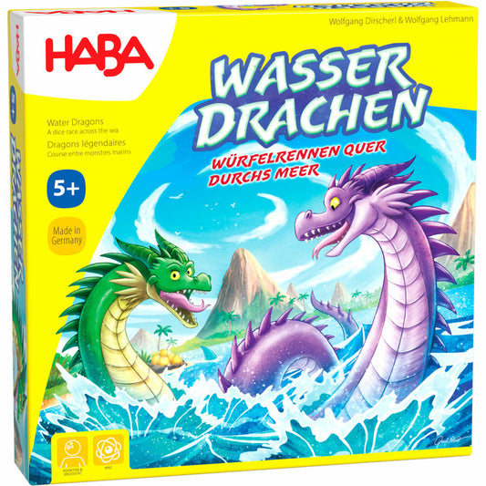 HABA Children's Game Water Dragon, Dice Game, Running Game, Children's Game, from 5 years, 1307133001