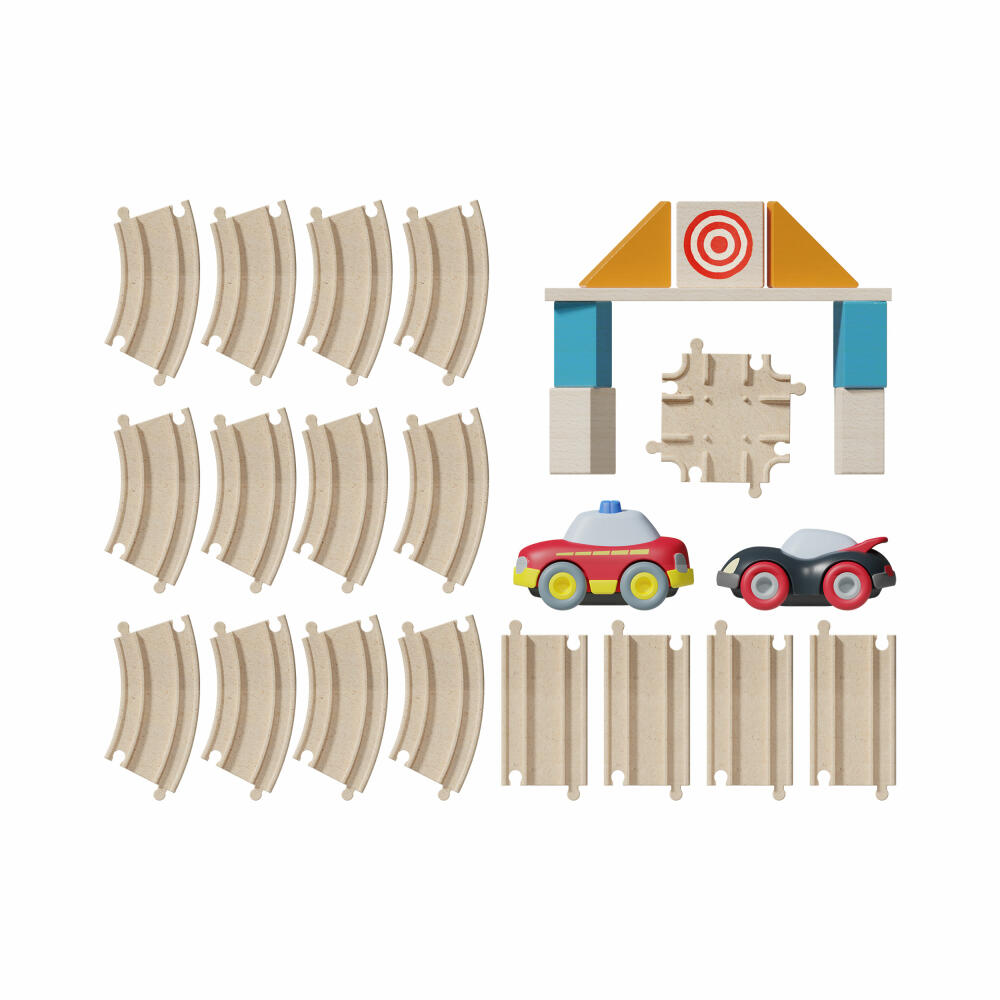 HABA Cars Meine erste Rennbahn, mit 2 Autos, Rennstrecke, Spielzeug, Kinder, ab 2 Jahren, 2011834001