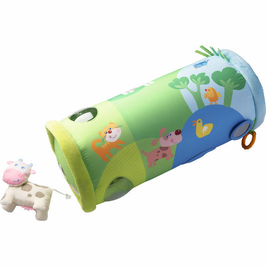 HABA Krabbelrolle Bauernhof, Krabbel Rolle, Krabbeln, Stoffspielzeug, Spielzeug, 301197
