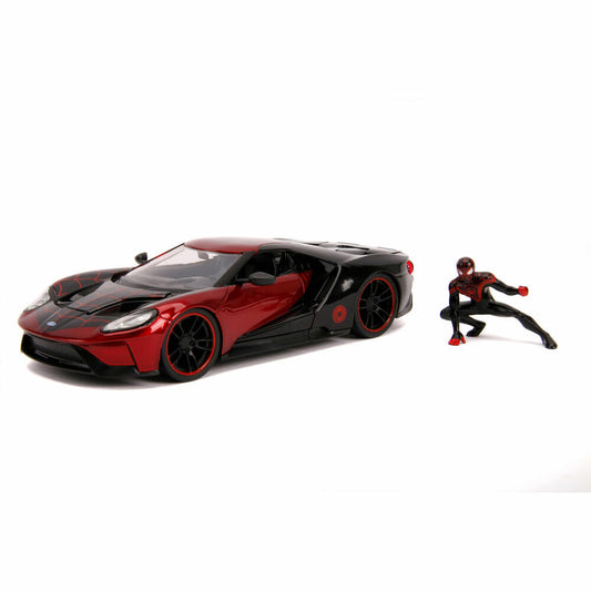 Jada Marvel Miles Morales 2017 Ford GT, model car, model car, model vehicle, figure, scale 1:24, 253225008
