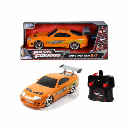 Jada Fast & Furious RC Brians Toyota, RC-Auto, Ferngesteuertes Auto, Spielzeugauto, Maßstab 1:16, 253206006