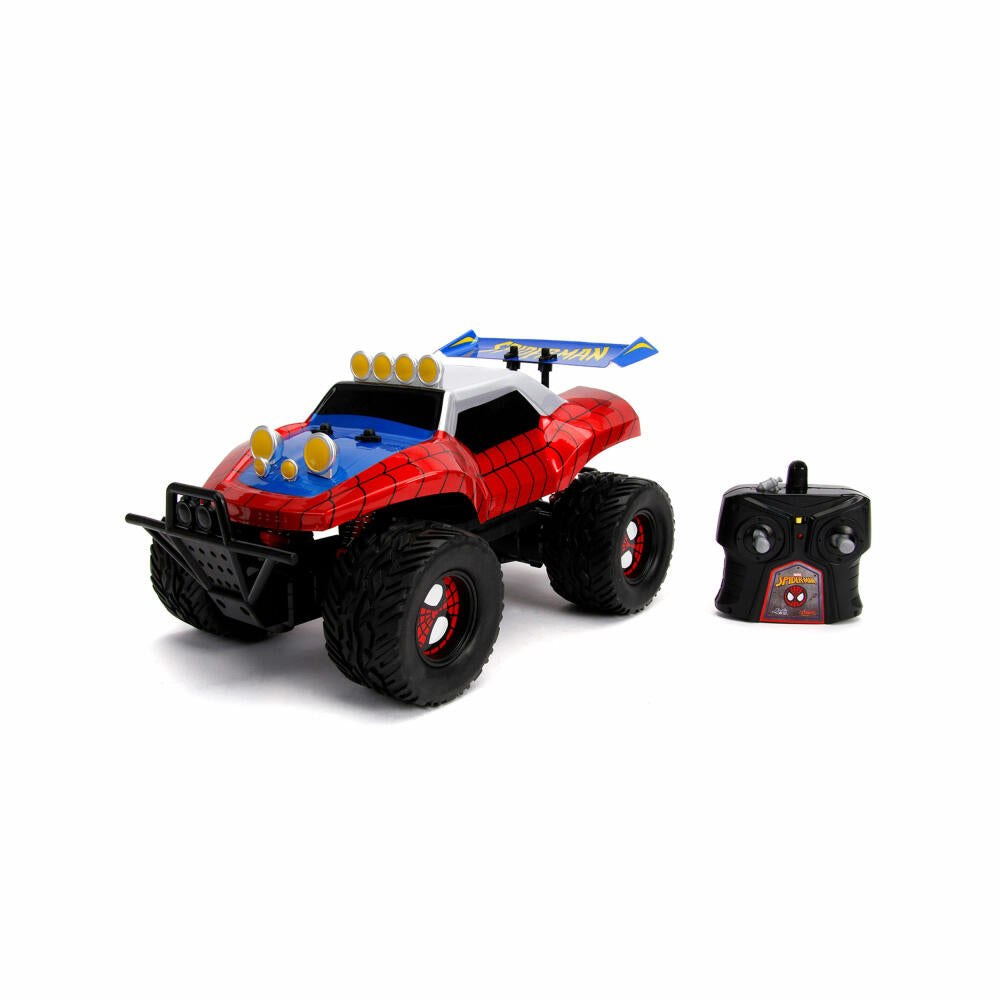 Jada Marvel Spider-Man RC Buggy 1:14, Remote Controlled Car, Model Car, Toy, 253228000