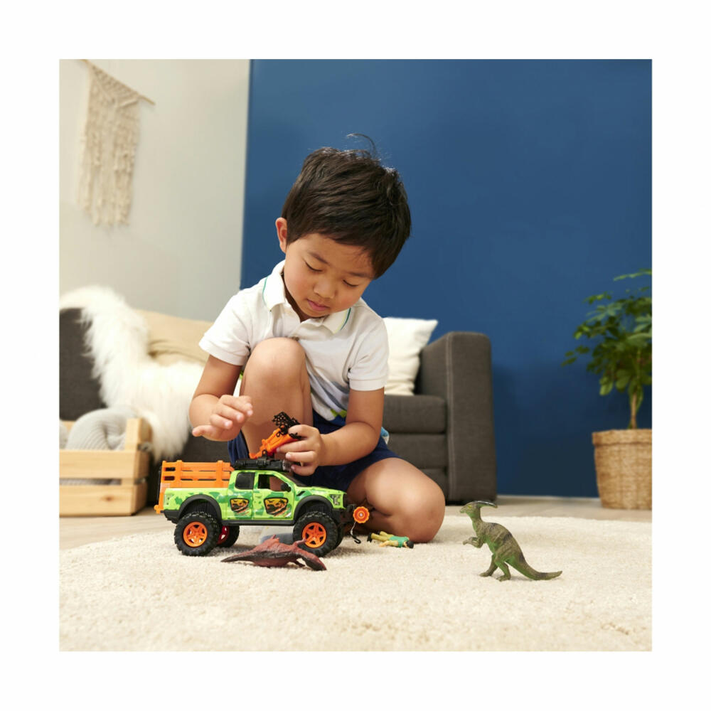 Dickie Toys Dino Hunter, toy car, toy car, raptor, figure, vehicle, 203837026