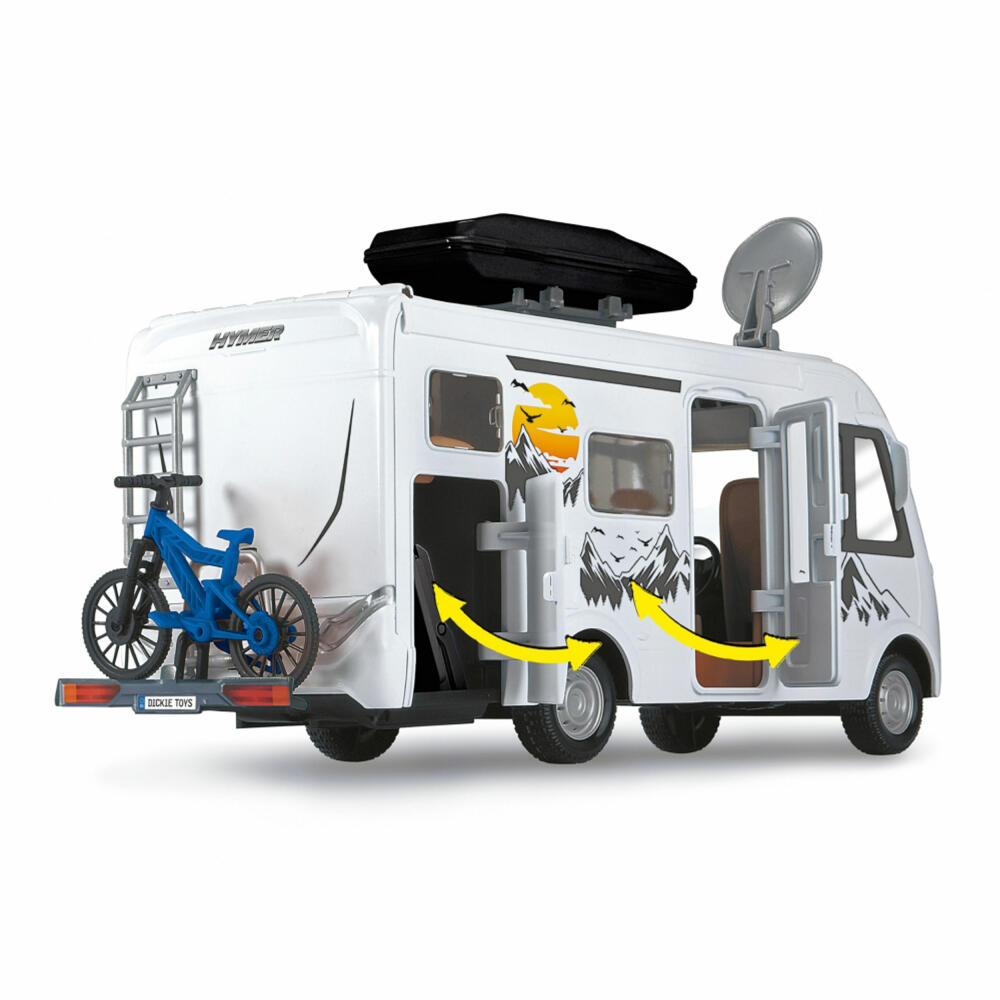 Dickie Toys Motorhome Set, Camping Car, Playset, Camping Van, with Toy Figure, 203837021