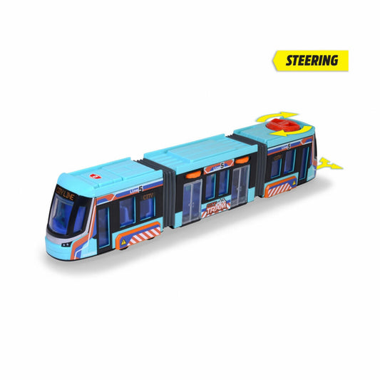 Dickie Toys Siemens City Tram, Straßenbahn , Modell-Bahn mit Freilauf, Spielzeug-Fahrzeug, 203747016