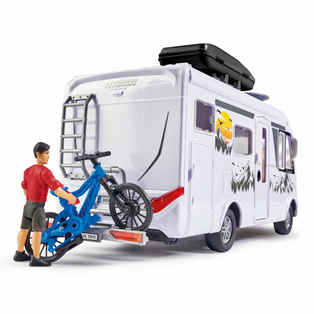 Dickie Toys Motorhome Set, Camping Car, Playset, Camping Van, with Toy Figure, 203837021
