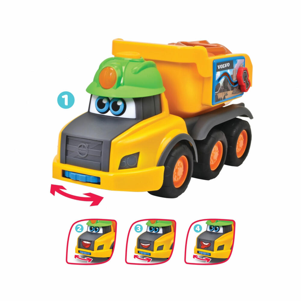 Simba ABC Harry Hauler, Spielzeugauto, Baustellenauto, Spielzeug Auto, mit Steckspiel, 204115008