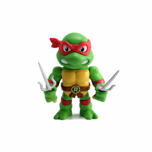 Jada Turtles 4 Raphael Figure, with Accessories, Collectible Figure, Toy, Red, 10 cm, 253283001