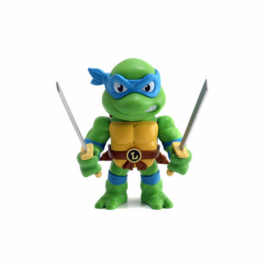 Jada Turtles 4 Leonardo Figure, with Accessories, Collectible Figure, Toy, Blue, 10 cm, 253283000