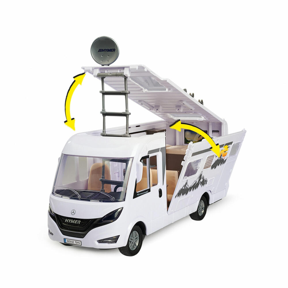 Dickie Toys Motorhome Set, Camping Car, Playset, Camping Van, with Toy Figure, 203837021