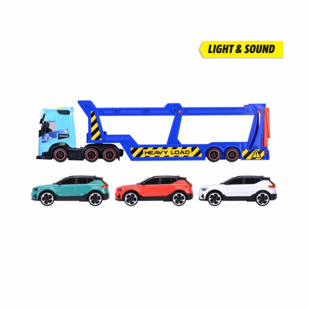 Dickie Toys Car Transporter, Auto-Transporter, mit 3 Spielzeugautos, Spielzeug Auto, 203747017