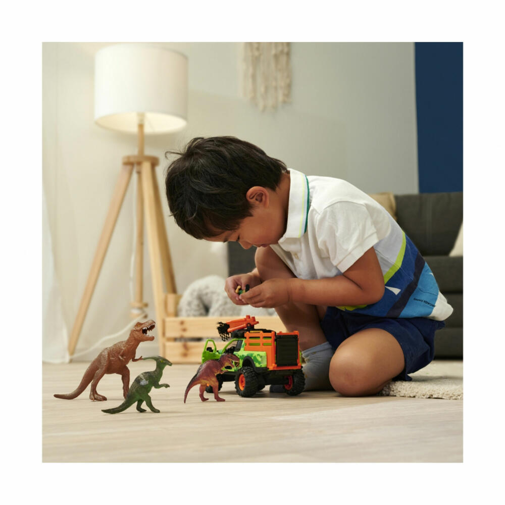 Dickie Toys Dino Hunter, toy car, toy car, raptor, figure, vehicle, 203837026
