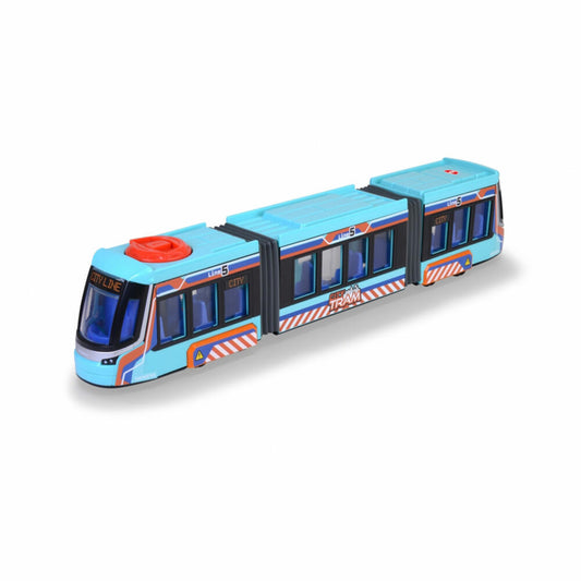 Dickie Toys Siemens City Tram, tram, model railway with freewheel, toy vehicle, 203747016
