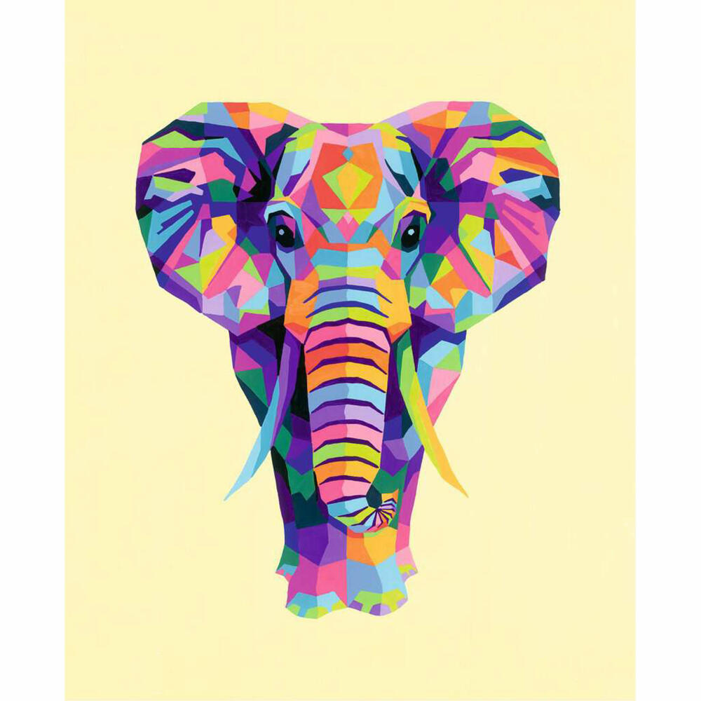 Ravensburger CreArt Funky Elephant, Malen nach Zahlen, Malset, Malvorlage, Malen, 28995