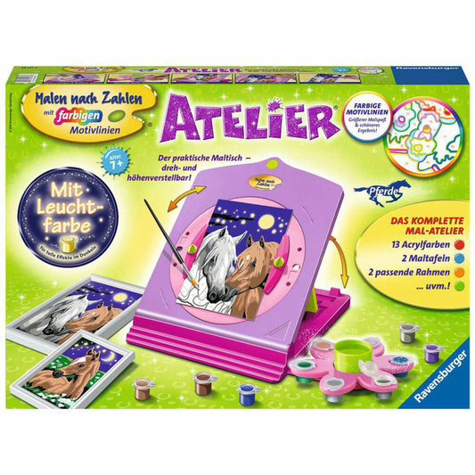 Ravensburger Malen nach Zahlen Atelier Pferde, Mal-Set für Kinder, 28507