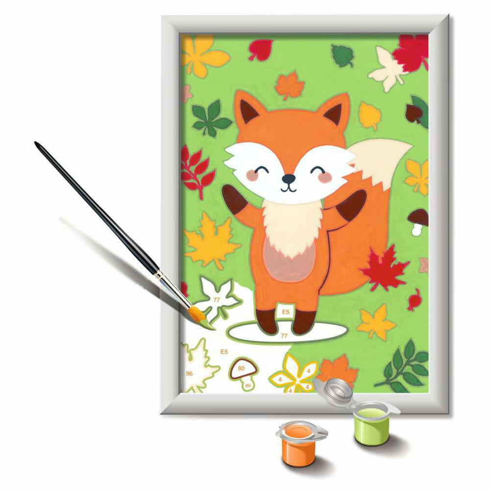 Ravensburger Malen nach Zahlen Süßer Fuchs, Mal-Set für Kinder, 28777