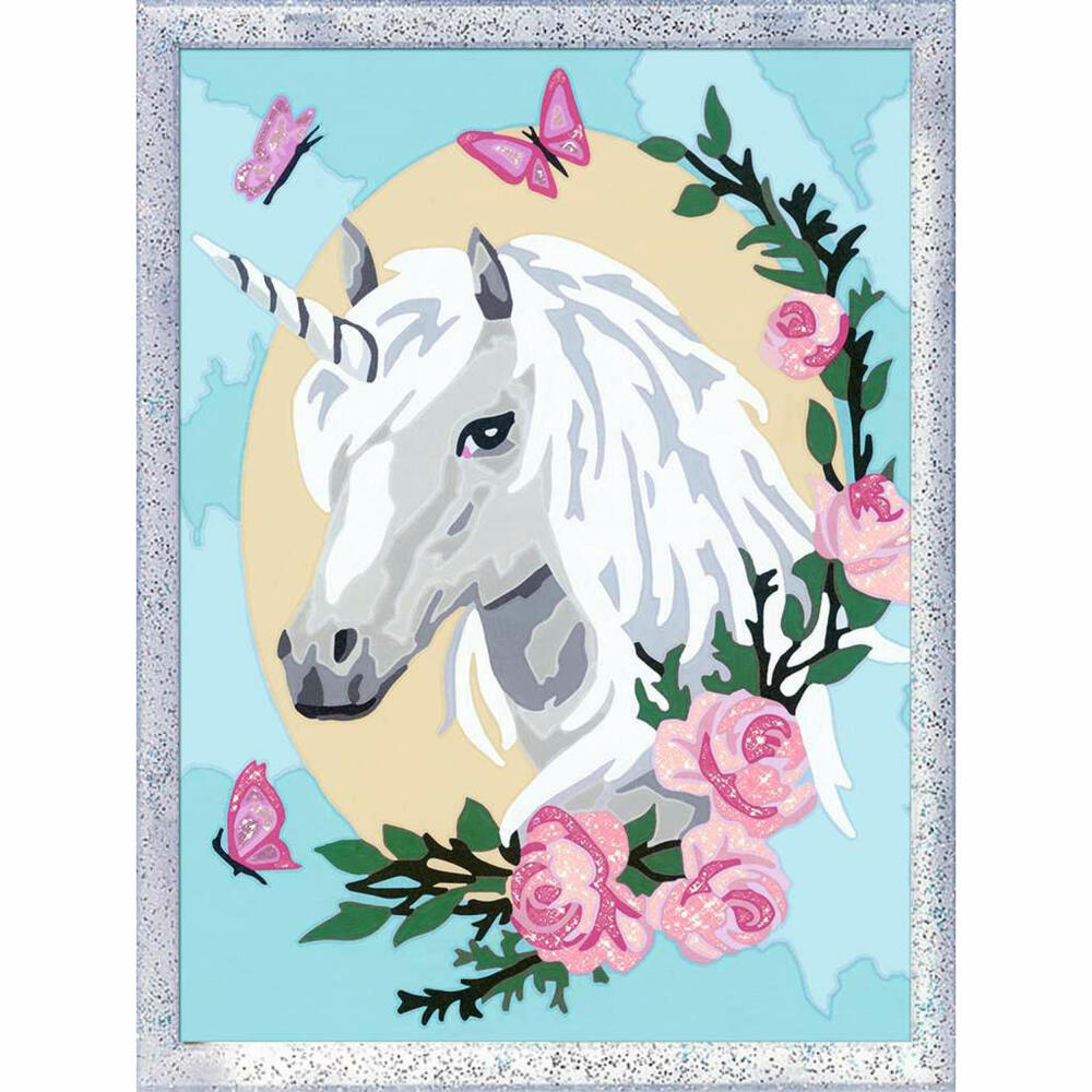Ravensburger Malen nach Zahlen Einhorntraum, Mal-Set für Kinder, 28763