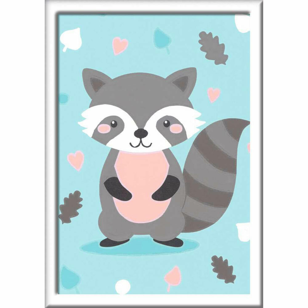 Ravensburger Malen nach Zahlen Süßer Waschbär, Mal-Set für Kinder, 28695
