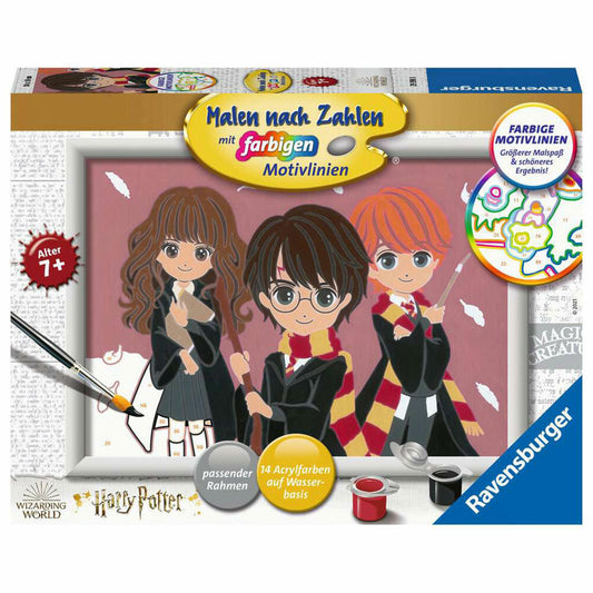 Ravensburger Malen nach Zahlen Zauberhafte Freundschaft, Mal-Set für Kinder, 29398