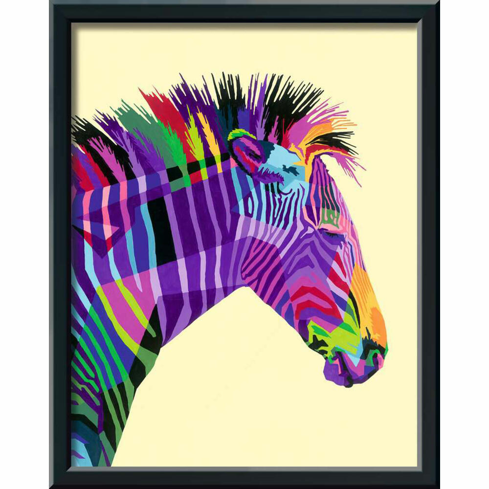 Ravensburger CreArt Funky Zebra, Malen nach Zahlen, Malset, Malvorlage, Malen, 28994