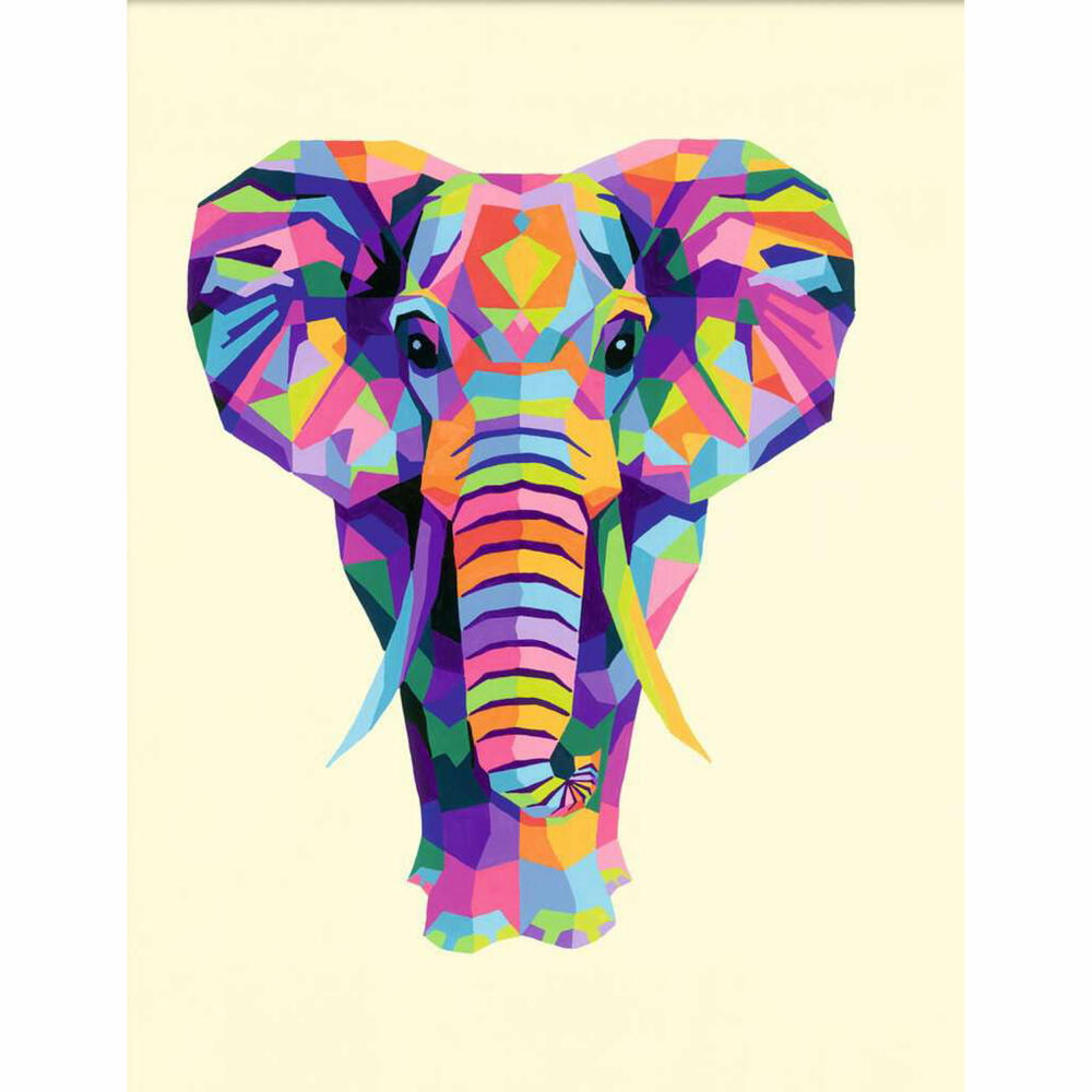 Ravensburger CreArt Funky Elephant, Malen nach Zahlen, Malset, Malvorlage, Malen, 28995