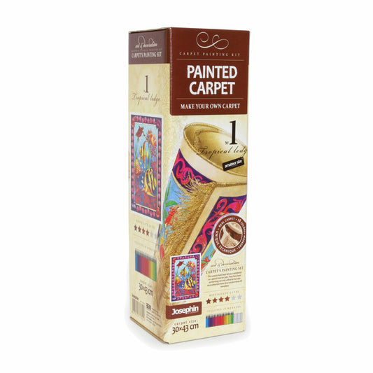 Legler Bastelset Malteppich, Teppich zum selbst bemalen, mit Stiften, Stoff, 8733