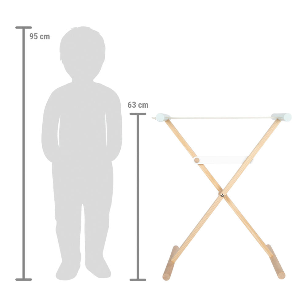 Legler Small Foot Clothes Rack, Educational Toy, Children's Game, Wood, from 3 Years, 12479