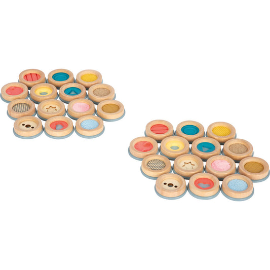Legler Small Foot Fühlmemo Sensory, Lernspielzeug, Motorikspiel, Holz, ab 3 Jahren, 12467