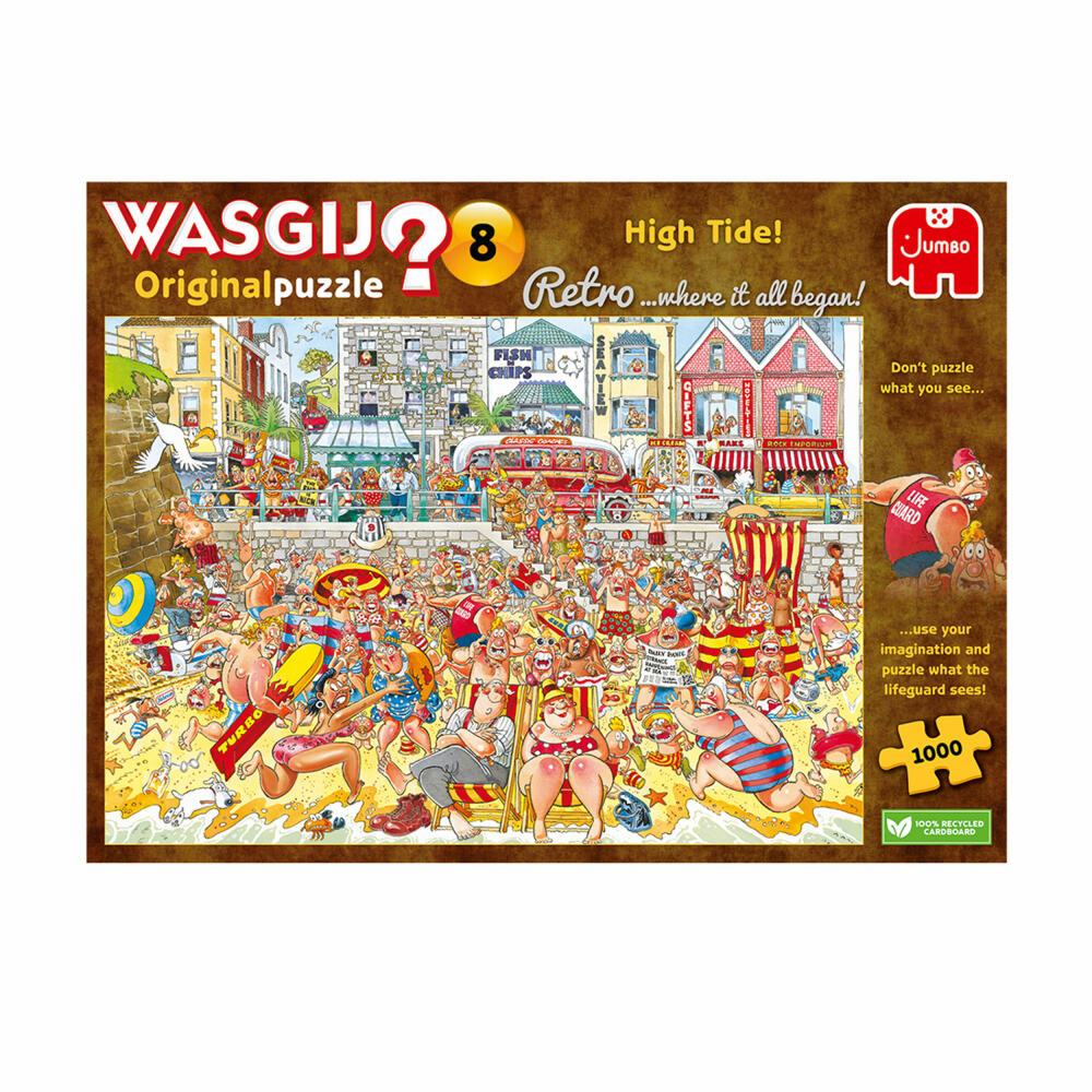 Jumbo Spiele Wasgij Retro Original 8 Flut!, Puzzle, Erwachsenenpuzzle, 1000 Teile, 1110100328