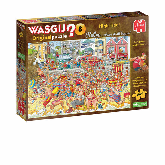 Jumbo Spiele Wasgij Retro Original 8 Flut!, Puzzle, Erwachsenenpuzzle, 1000 Teile, 1110100328