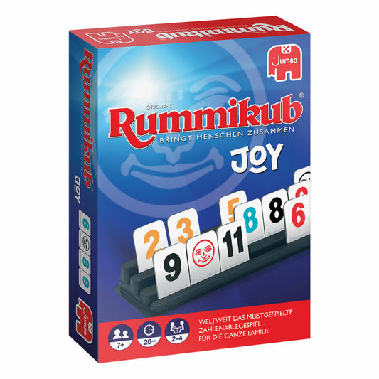Jumbo Spiele Original Rummikub Joy, Gesellschaftsspiel, Familienspiel, Reisespiel, 1110100509