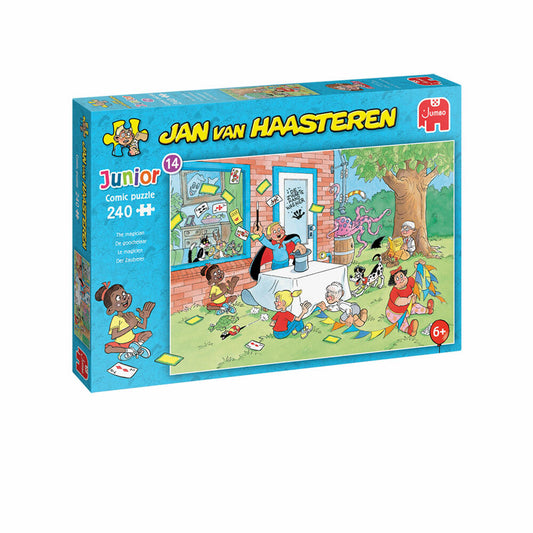 Jumbo Spiele Jan van Haasteren Junior Der Zauberer, Comic Puzzle, Kinderpuzzle, 240 Teile, 1110100035