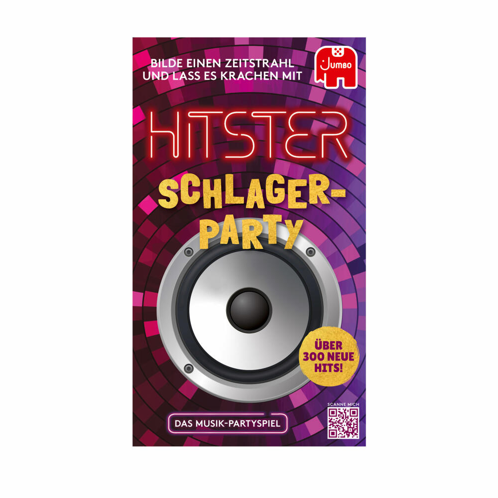 Jumbo Spiele Hitster - Schlager Party, Musik Partyspiel, Ratespiel, ab 16 Jahren, 19955