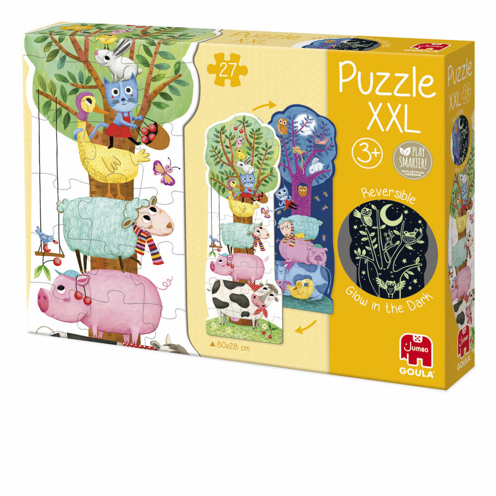 Jumbo Spiele GOULA XXL Puzzle Tag und Nacht, Kinderpuzzle, 27 Teile, ab 3 Jahren, 50217